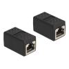 Delock - Netzwerkadapter - RJ-50 (S) zu RJ-50 (S) - FTP - CAT 5e - Schwarz