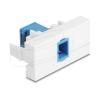Delock - Easy 45 - Einrastmodul - mit lasergeschütztem Flip-Innenteil - SC Single-Mode - einfach - Blau, weiß