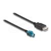 Kabel Typ-A Stecker zu Typ-B 90° links, USB 5 Gbps, 2 m, Daten, Funk Netzwerk