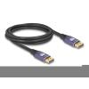 Delock DisplayPort Kabel 8K 60 Hz 2 m flieder Metall