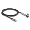 Delock USB 2.0 Kabel USB-C Stecker zu Stecker gewinkelt mit Ständerfunktion PD 3.0 60 W 1,5 m