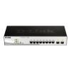 D-Link Web Smart DGS-1210-10P - Switch - managed - 8 x 10 / 100 / 1000 (PoE+) + 2 x Gigabit SFP - Desktop - PoE+ (78 W)