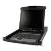 Console / LCD / 17" Rack / with Integrated 8 Port Analog KVM Switch / Achtung: Tastatur hat US-Layout !