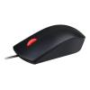 Lenovo Essential - Maus - rechts- und linkshändig - optisch - 3 Tasten - kabelgebunden - USB - Schwarz