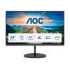 AOC Q24V4EA - LED-Monitor - 61 cm (24") - 2560 x 1440 QHD @ 75 Hz - IPS - 250 cd / m² - 1000:1 - 4 ms - HDMI, DisplayPort - Lautsprecher - Schwarz