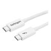 StarTech.com 3.3ft (1m) Thunderbolt 3 Cable, 20Gbps, 100W PD, 4K Video, Thunderbolt-Certified, Compatible w / TB4 / USB 3.2 / DisplayPort - Thunderbolt-Kabel - USB-C (M) zu USB-C (M) - USB 3.1 Gen 2 / Thunderbolt 3 / DisplayPort 1.2 - 1 m - 4K Unterstützu