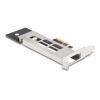 Delock Wechselrahmen PCI Express Karte für 1 x M.2 NMVe SSD - Low Profile Formfaktor
