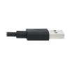 Eaton Tripp Lite Series Universal USB-A to Lightning, USB Micro-B and USB-C Sync / Charge Cable (M / 3xM), MFi Certified, Black, 6 ft. (1.8 m) - Lightning-Kabel - USB männlich zu Micro-USB Typ B, Lightning, 24 pin USB-C männlich - 1.8 m - Schwarz
