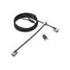Kensington MicroSaver 2.0 Keyed Twin Laptop Lock - Master Keyed - Security cable lock - 2.44 m