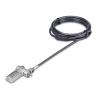 StarTech.com Universal Laptop Lock 6.6ft (2m), Security Cable For Notebook Compatible With Noble Wedge / Nano / K-Slot, Keyless Combination Locking Cable - Anti-Theft Cut-Resistant Steel Cable (UNIVC4D-LAPTOP-LOCK) - Sicherheitskabelschloss - Silber, Sch