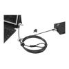 Kensington NanoSaver MasterKey Twin Head Lock Cable Lock - Sicherheitskabelschloss - Schwarz - 2.4 m - für ThinkCentre M75t Gen 2, ThinkPad L13 Yoga Gen 3, T14s Gen 3, X13 Gen 3