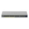 NETGEAR GS748PP - Switch - unmanaged - 24 x 10 / 100 / 1000 + 24 x 10 / 100 / 1000 (PoE+) - Desktop, wandmontierbar - PoE+ (380 W)