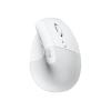 Logitech Lift for Mac - Vertikale Maus - ergonomisch - optisch - 6 Tasten - kabellos - Bluetooth - Logitech Logi Bolt USB-Receiver - Off-White - für Apple MacBook