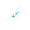 Brother - Weiß, Blau - Rolle (0,9 cm x 7,7 m) 1 Stck. Druckerband - für P-Touch PT-15, PT-20, PT-2000, PT-3000, PT-500, PT-5000, PT-6, PT-8, PT-8E