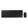 CHERRY STREAM DESKTOP - Tastatur-und-Maus-Set - kabellos - 2.4 GHz - Englisch - Tastenschalter: CHERRY SX - Schwarz