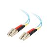 C2G LC-LC 10Gb 50 / 125 OM3 Duplex Multimode PVC Fiber Optic Cable (LSZH) - Netzwerkkabel - LC Multi-Mode (M) zu LC Multi-Mode (M) - 10 m - 10 m - Glasfaser - Duplex - 50 / 125 Mikrometer - OM3 - halogenfrei - Aquamarin
