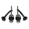 Eaton Tripp Lite Series USB 3.0 SuperSpeed A to A M / M Cable, Industrial - IP68, Shielded, 6 ft. (1.83 m), TAA - USB-Kabel - TAA-konform - USB Typ A (M) zu USB Typ A (M) - USB 3.1 Gen1 - 1.8 m - innen / außen - Schwarz - für P / N: N206-FP01-IND, N206-FP