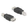 Delock USB 2.0 Adapter USB Typ-B Stecker zu USB Typ-A Buchse
