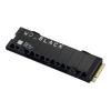 WD_BLACK SN850X NVMe SSD WDBB9H0020BNC - SSD - 2 TB - intern - M.2 2280 - PCIe 4.0 (NVMe) - integrierter Kühlkörper - Schwarz