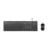 Targus - Tastatur-und-Maus-Set - full size - antimicrobial - USB - QWERTY - Spanisch - Schwarz