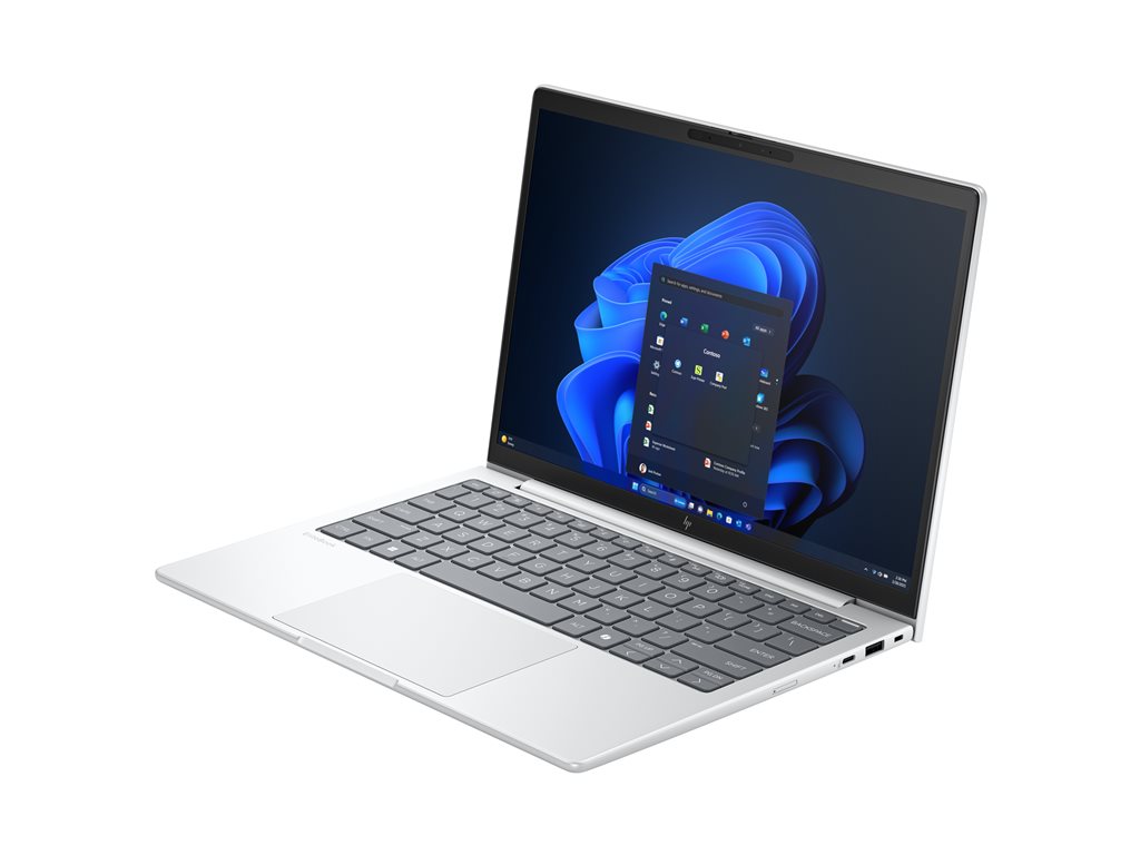 HP EliteBook 8 G1i Notebook AI - Intel Core Ultra 5 225U / 1.5 GHz - Win 11 Pro - Intel Graphics - 16 GB RAM - 512 GB SSD NVMe - 33.8 cm (13.3") IPS 1920 x 1200 - Wi-Fi 7, Bluetooth - 5G - Gletscher Silber Aluminium - kbd: Deutsch
