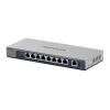 NETGEAR GS108MX - Switch - unmanaged - 8 x 10 / 100 / 1000 + 1 x 10Gb Ethernet - Desktop, wandmontierbar - für NETGEAR AGM731F, ProSafe AGM731F, AGM732F, AGM734, AXM761, AXM762, AXM764