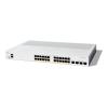 Cisco Catalyst 1200-24P-4X - Switch - L3 - Smart - 24 x 10 / 100 / 1000 (PoE+) + 4 x 10Gb Ethernet SFP+ - an Rack montierbar - PoE+ (195 W)