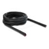 Delock - Geflechtschlauch - with orange wear warning indicator, self-closing, double-layered, 19 mm diameter - 5 m - Schwarz