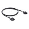 Delock - Netzwerkkabel - Servo (M) zu Servo (M) - 1 m - 2 mm - Glasfaser - Schwarz