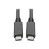 Eaton Tripp Lite Series USB-C Cable (M / M) - USB 3.2, Gen 1 (5 Gbps), Thunderbolt 3 Compatible, 6 ft. (1.83 m) - USB-Kabel - 24 pin USB-C (M) zu 24 pin USB-C (M) - USB 3.1 Gen 1 / Thunderbolt 3 - 1.83 m - Schwarz