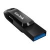 SanDisk Ultra Dual Drive Go - USB-Flash-Laufwerk - 256 GB - USB 3.2 Gen 1 / USB-C - Schwarz