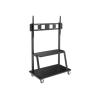 Eaton Tripp Lite Series Heavy-Duty Rolling TV Cart for 60" to 105" Flat-Screen Displays, Locking Casters, Black - Wagen - für Flachbildschirm / Whiteboard / Notebook / AV-Ausrüstung - Stahl - Schwarz - Bildschirmgröße: 152.4-266.7 cm (60"-105")