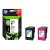 HP 301 - 2er-Pack - Schwarz, Farbe (Cyan, Magenta, Gelb) - original - Tintenpatrone - für HP DeskJet 1000, 1010, 1050 AiO, 1050A AiO, 1510 AiO, 2000, 2050 AiO, 2050A AiO, 2510 AiO, 2540 AiO, 3000, 3050 AiO, 3050A eAiO, 3510 eAiO series, HP ENVY 4500