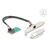 Delock Mini PCIe I / O PCIe full size 1 x RJ45 Gigabit LAN