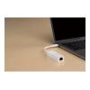 USB-C USB 3.0 Gigabit Adapter, 1x 10 / 100 / 1000Mbit / s Gigabit TP (RJ-45) Anschluss, USB 3.0 Standard mit 5Gbit / s, abwärts kompatibel zu USB 2.0 / 1.1, fest eingebautes kurzes USB Anschlusskabel mit Typ C Stecker, sehr kleines Gehäuse, weiß, APM-Unte