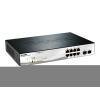 D-Link Web Smart DGS-1210-10P - Switch - managed - 8 x 10 / 100 / 1000 (PoE+) + 2 x Gigabit SFP - Desktop - PoE+ (78 W)