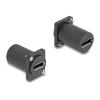 Delock - Modulare Eingabe - an Schalttafel montierbar - DisplayPort - Schwarz