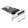 Delock PCI Express x4 Karte 4 x RJ45 Gigabit LAN RTL8111