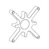 Spacer kit for mounting to 75 x 75 mm recessed monitors / 1x Spacer+4x Screws