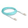Delock LWL Kabel LC Duplex zu LC Duplex Multimode OM3 winkelbar 10 m