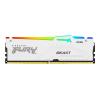 Kingston FURY Beast RGB - DDR5 - Kit - 32 GB: 2 x 16 GB - DIMM 288-PIN - 6000 MHz / PC5-48000 - CL30 - 1.4 V - ungepuffert - on-die ECC - weiß