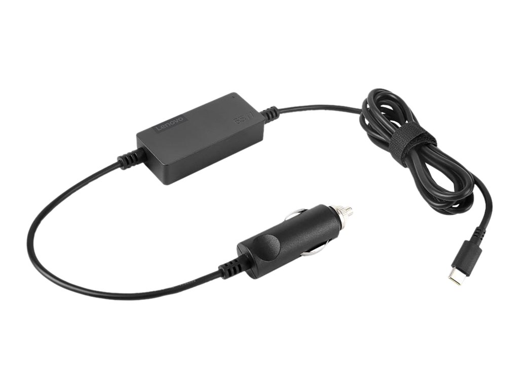 Lenovo 65W USB-C DC Travel Adapter - Auto-Netzteil - DC 12 / 24 V - 65 watt - Campus - für ThinkPad T16 Gen 4 21QN, X1 Yoga Gen 8 21HQ