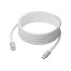 dbramante1928 IT - USB-Kabel - 24 pin USB-C (M) zu 24 pin USB-C (M) - 3 m - USB-Stromversorgung (100 W), geflochtener Kabel - weiß