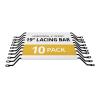 Startech Horizontale Kabelführung mit 10cm Versatz für Racks - 10 Pack - Rack Kabelmanagementführung - 1U (Packung mit 10)
