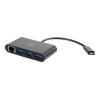 C2G USB C Hub with Ethernet - 3-Port USB Hub - Hub - 3 x SuperSpeed USB 3.0 + 1 x USB-C + 1 x 1000Base-T - Desktop