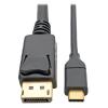 Eaton Tripp Lite Series USB-C to DisplayPort Cable, 4K @ 60Hz, Thunderbolt 3, USB Type C, USB-C, USB Type-C, 6' 6ft. - Adapterkabel - 24 pin USB-C (M) zu DisplayPort (M) - USB 3.1 Gen 1 / Thunderbolt 3 / DisplayPort 1.2 - 1.83 m - 4K Unterstützung -