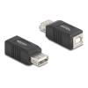 Delock - USB-Adapter - USB Typ B (W) zu USB (W) - USB 2.0 - Schwarz