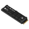 WD Black SN850P WDBBYV0080BNC-WRSN - Für PlayStation 5 - SSD - 8 TB - intern - M.2 2280 - PCIe 4.0 x4 (NVMe) - integrierter Kühlkörper