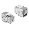 Delock - Modulare Eingabe - jack to LSA, tool-free, with dust protection flap - CAT 6a - STP - RJ-45 - Zink
