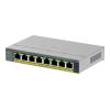 NETGEAR Easy Smart GS108EP - Switch - L3 - Smart - 8 x 10 / 100 / 1000 (PoE+) - Desktop, wandmontierbar - PoE+ (62 W)